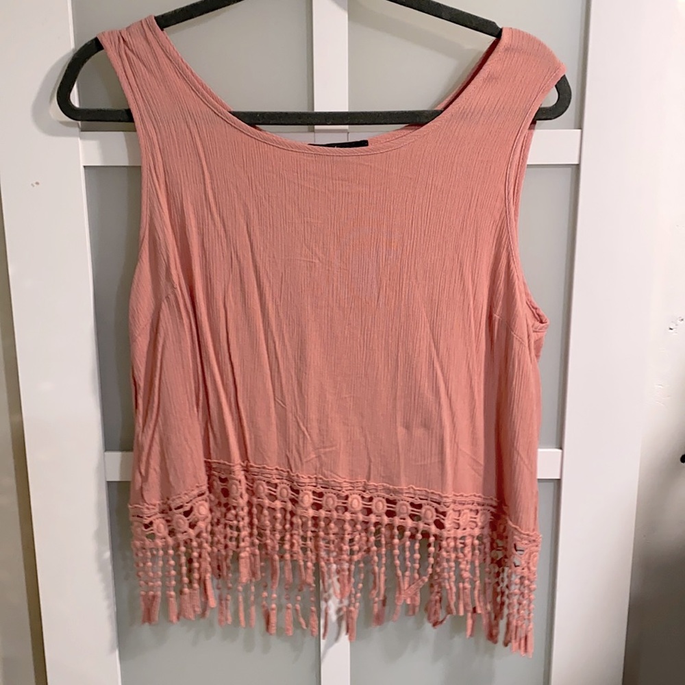 Fringe crop top boho never worn